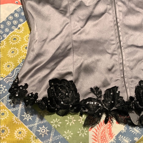 Vintage 90’s Asymmetrical Corset Style Sleeveless Top Size 8 - Picture 13 of 17